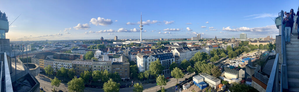 view from Bunker St. Pauli on July 24, 2024